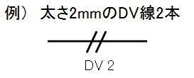 DV線図記号例