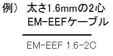 EM-EEFケーブル図記号例